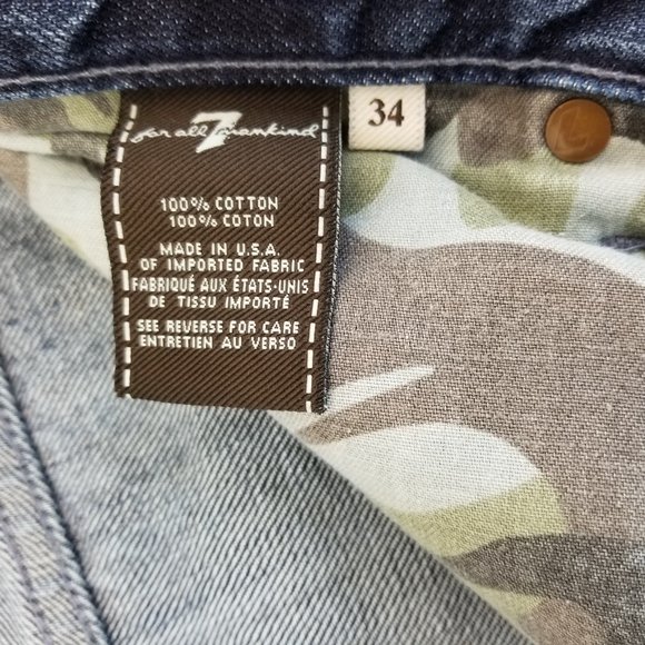 Seven 7 For All Mankind Men's Dark Jeans Standard - Picture 5 of 5